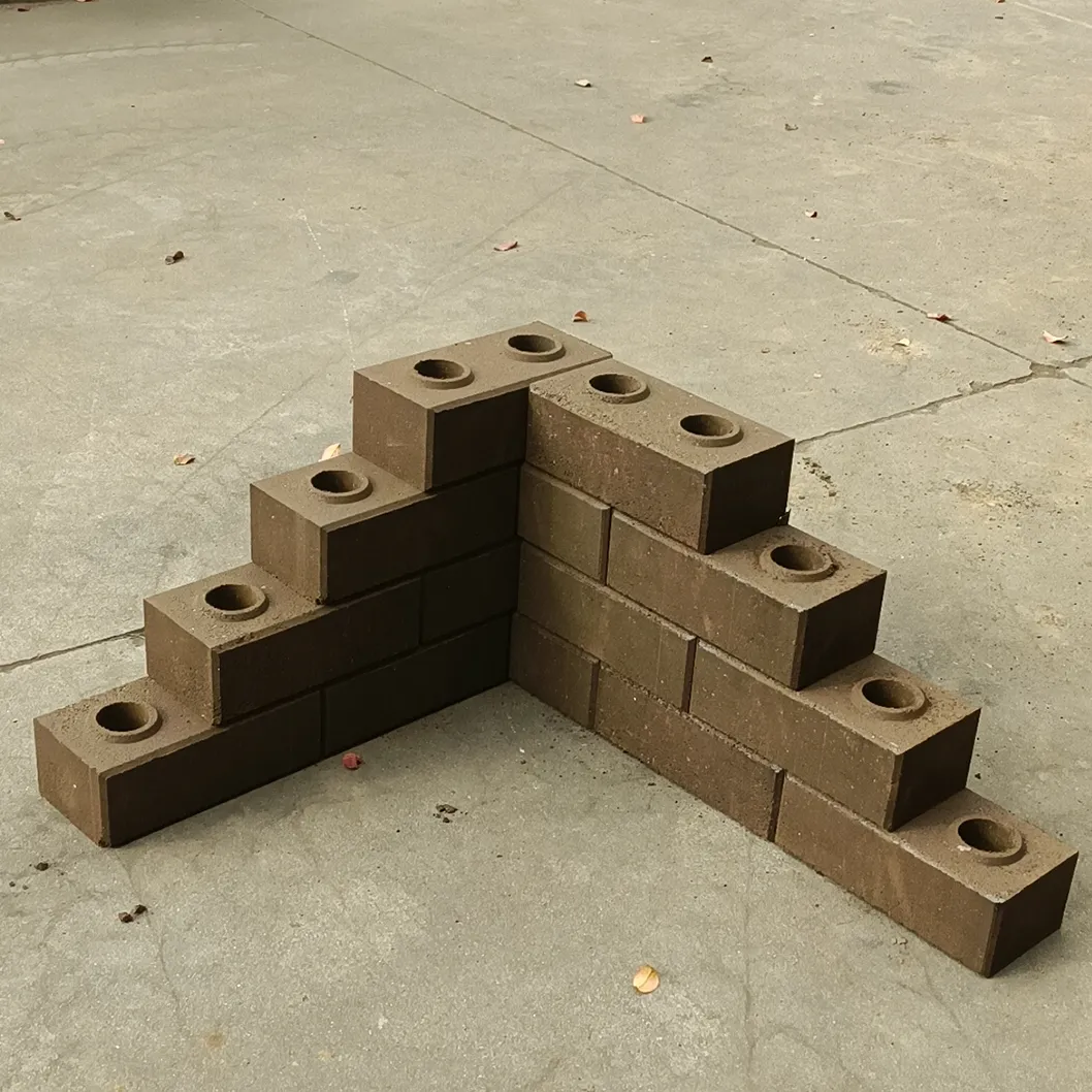 Structure with eco bricks